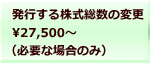 発行する株式総数の変更 27,500～ （必要な場合のみ）