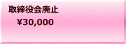 取締役会廃止 　30,000